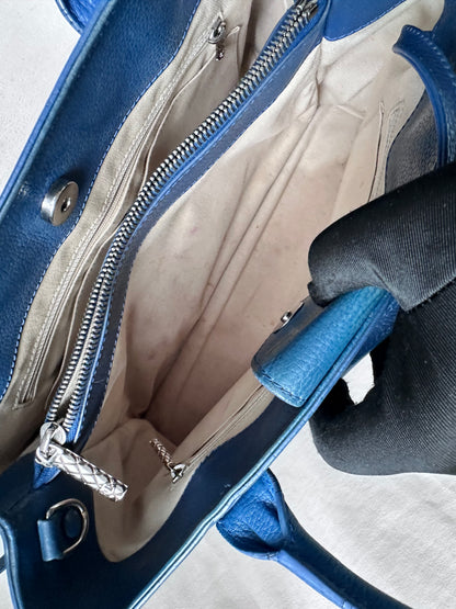 Chanel Cerf Executive Tote - Blue Calf Leather