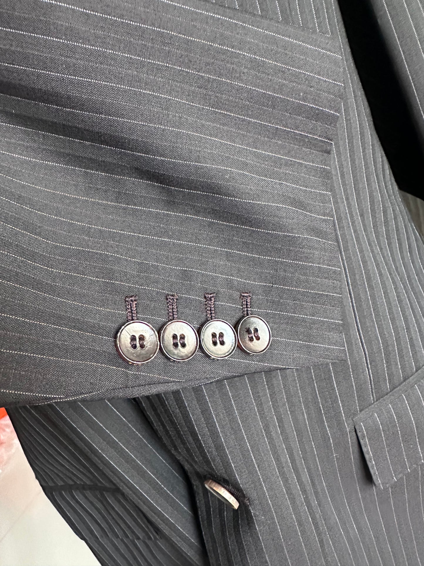 Gucci Mens Suit Blazer Black Wool Mohair Regular Fit Jacket