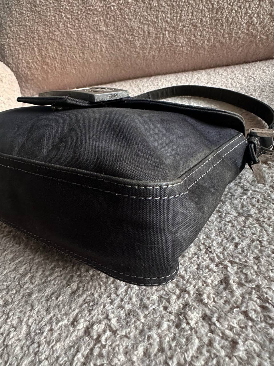 Fendi Denim Marble FF Mamma Baguette