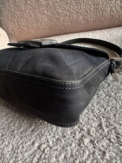 Fendi Denim Marble FF Mamma Baguette