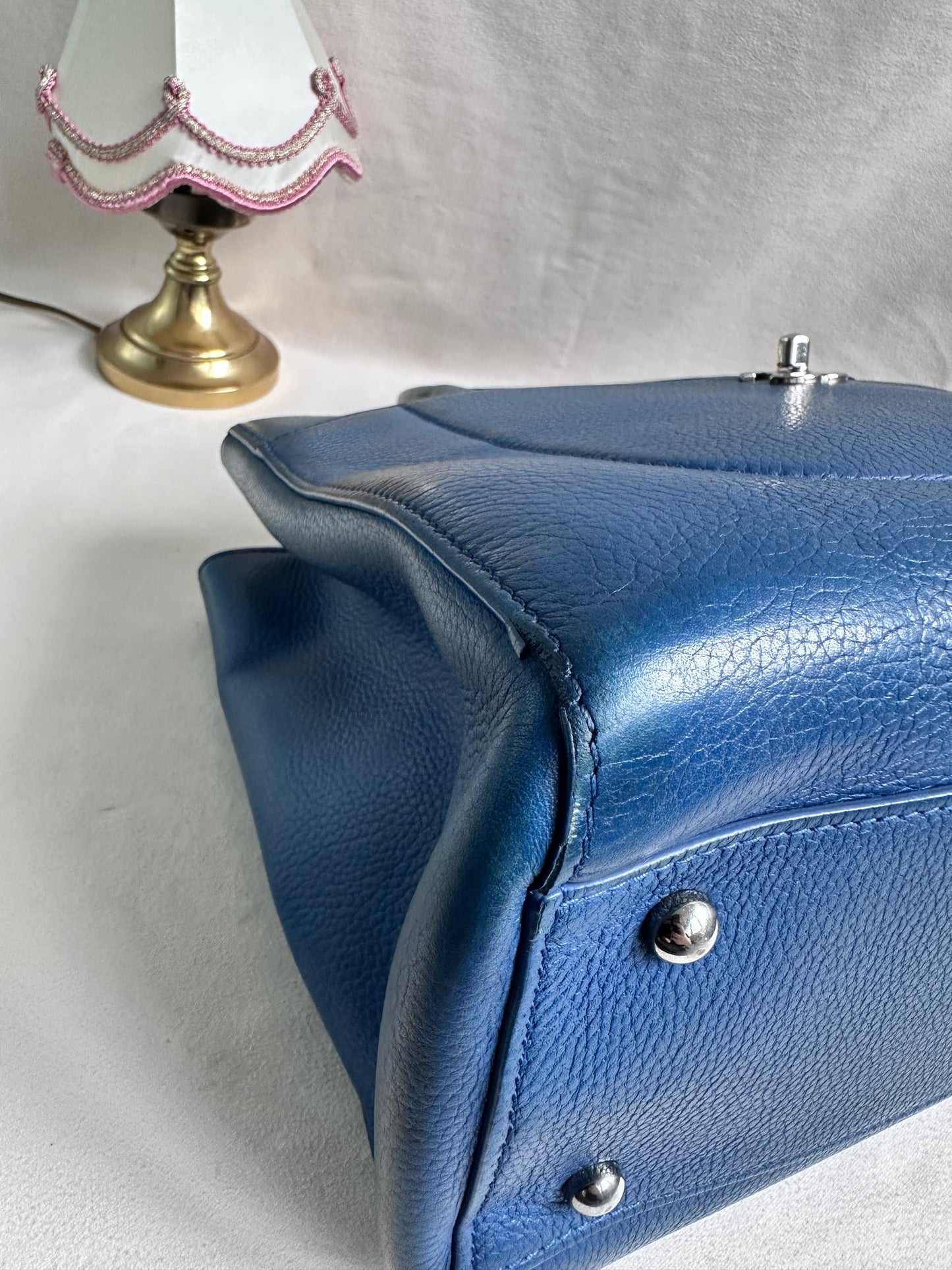 Chanel Cerf Executive Tote - Blue Calf Leather