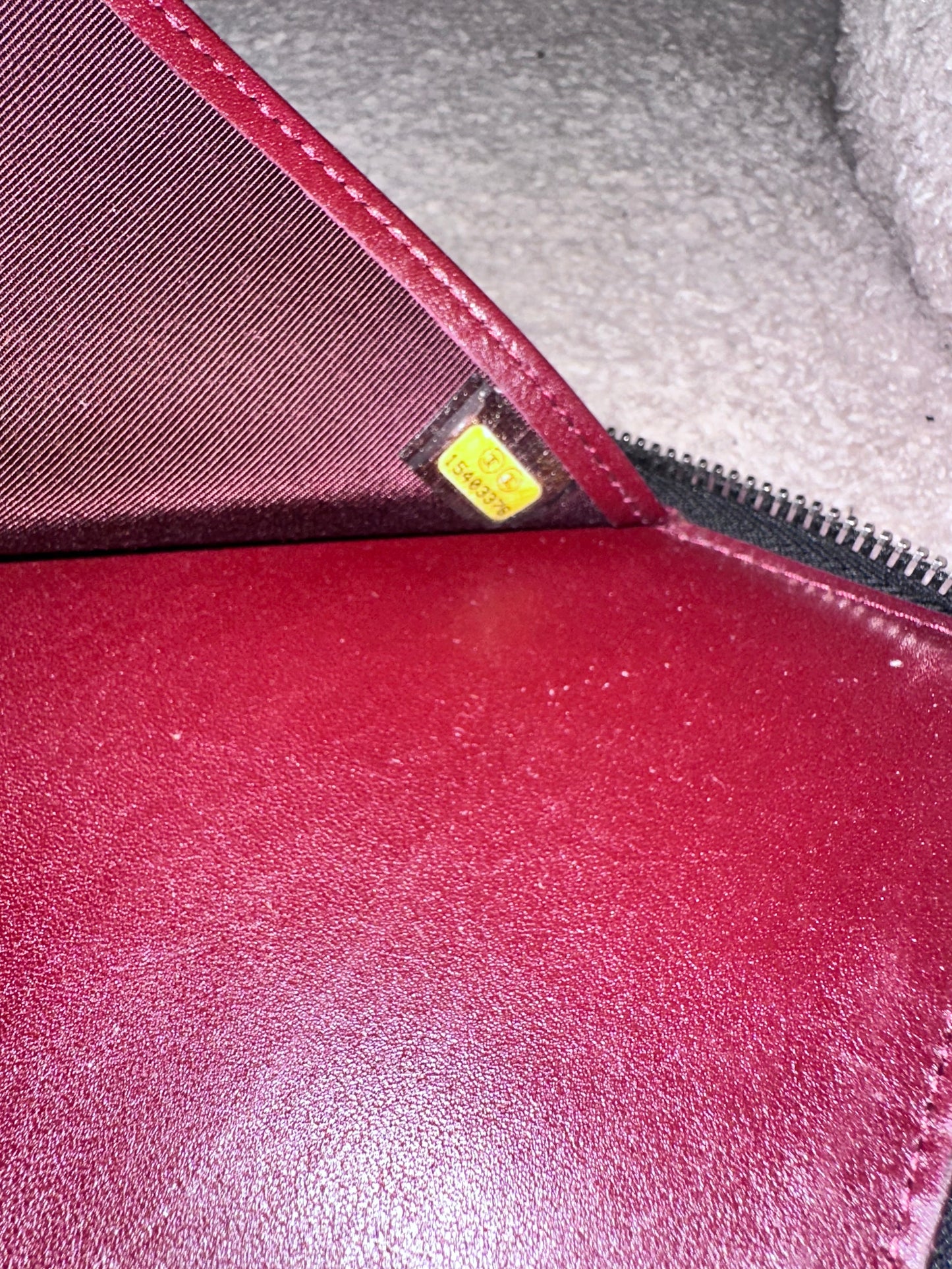 RARE Chanel Caviar Quilted Zip Around Organiser Agenda Large Clutch