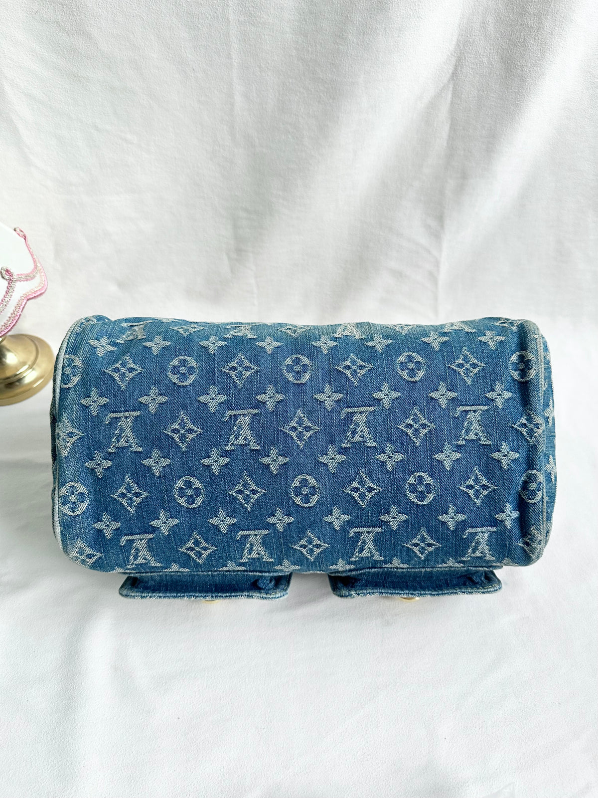 Louis Vuitton Blue Denim Neo Speedy Boston Bag