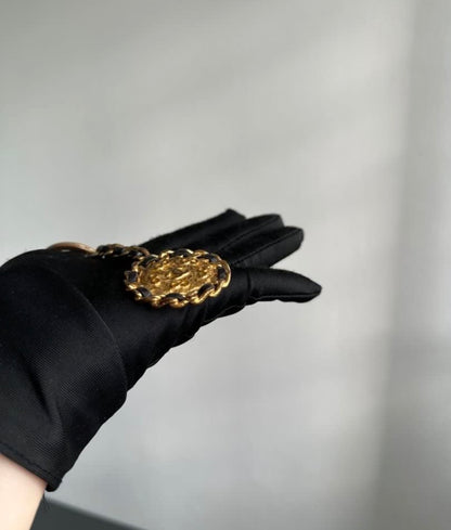 Chanel Vintage Medallion Keychain / Bag Charm