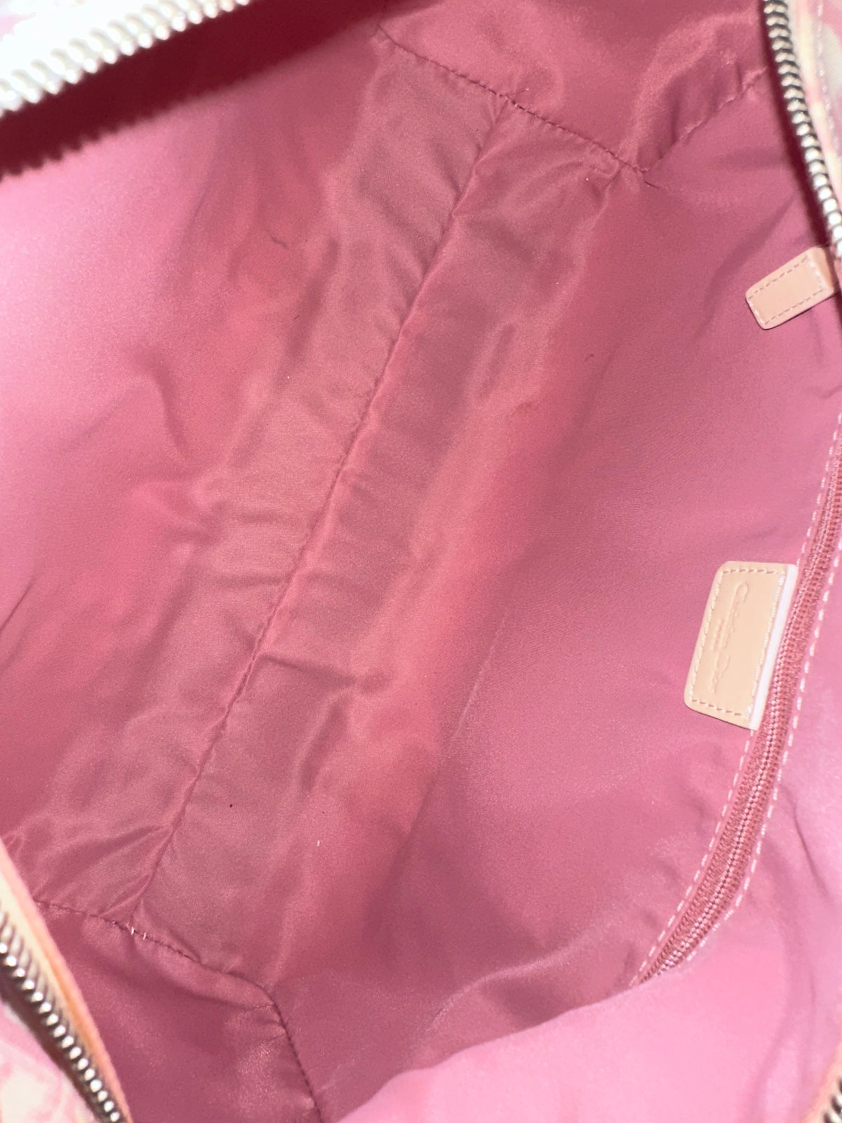 Dior John Galliano Girly Pink Trotter Boston Bag