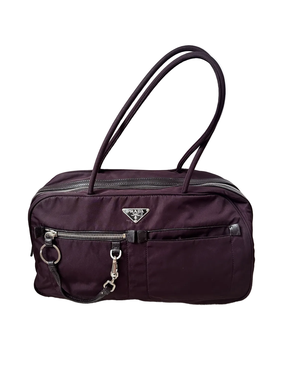 Prada Re-Nylon Cargo Multi Pocket Boston Shoulder Bag