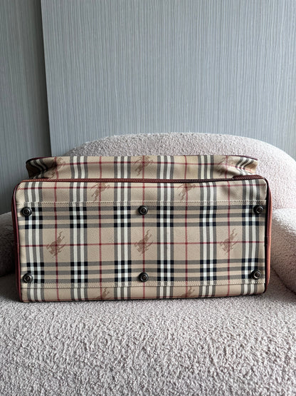 Burberry XXL Carry On Luggage Carrier Duffle Bag
