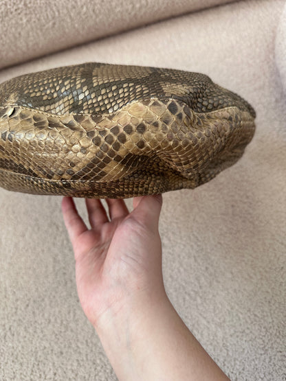 VALENTINO GARAVANI Python Serpent Hobo sculptural Serpent Handle
