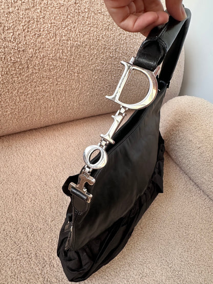Dior Ballerina Black Corset Lace Medium Shoulder Bag