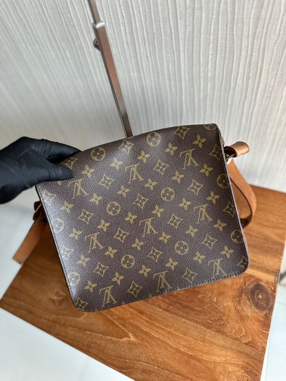 Louis Vuitton  Cartouchiere GM Messenger Crossbody Bag Brown Monogram