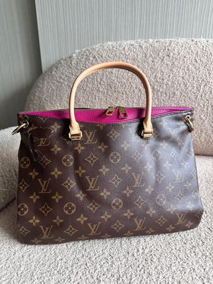 Louis Vuitton Monogram Pallas MM Tote Bag - Rose Fuchsia