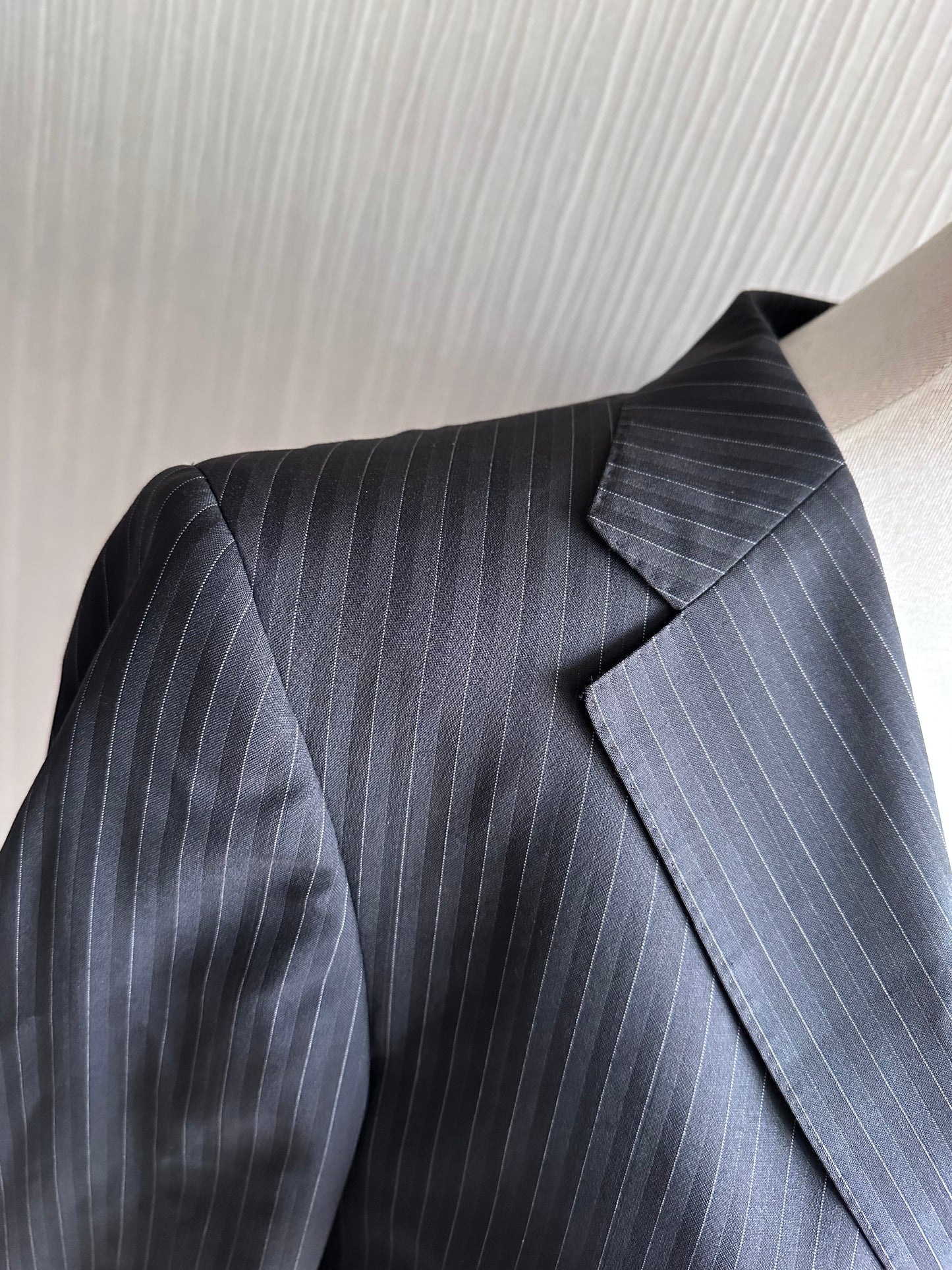 Gucci Mens Suit Blazer Black Wool Mohair Regular Fit Jacket