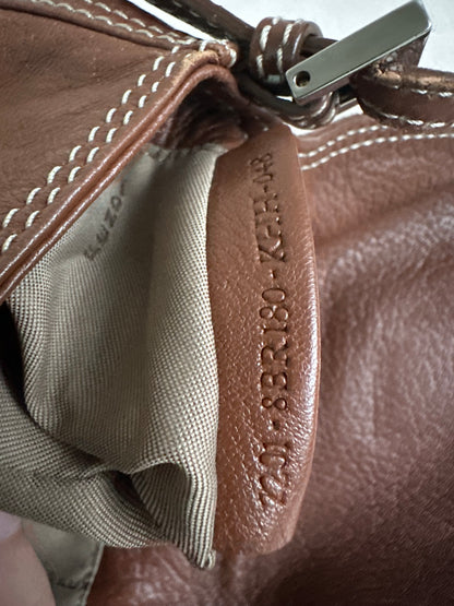 Fendi Brown Leather Small Baguette Bag