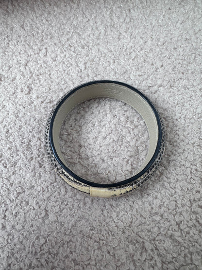 Hermes Exotic Ombre Lizard Leather Bangle