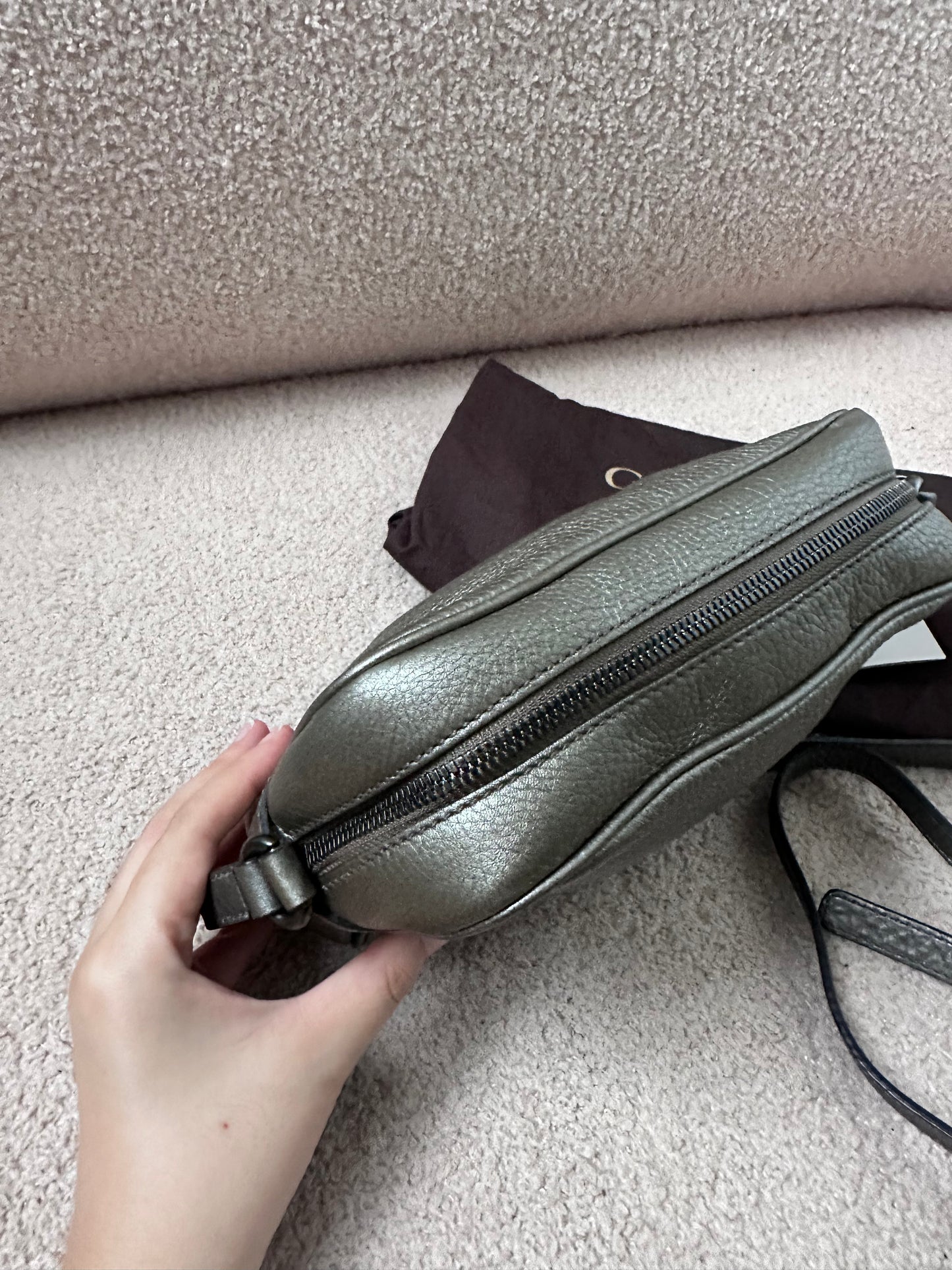 Gucci Soho Disco Crossbody Bag Metallic Silver