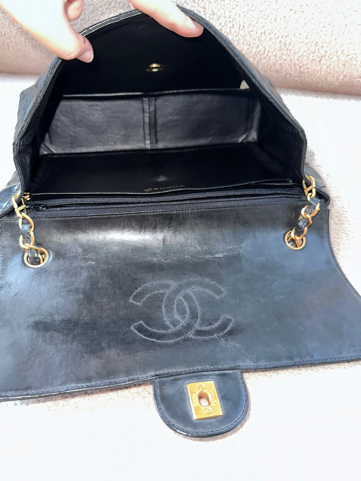 Chanel Timeless Classic Quilted Single Flap Bag Black