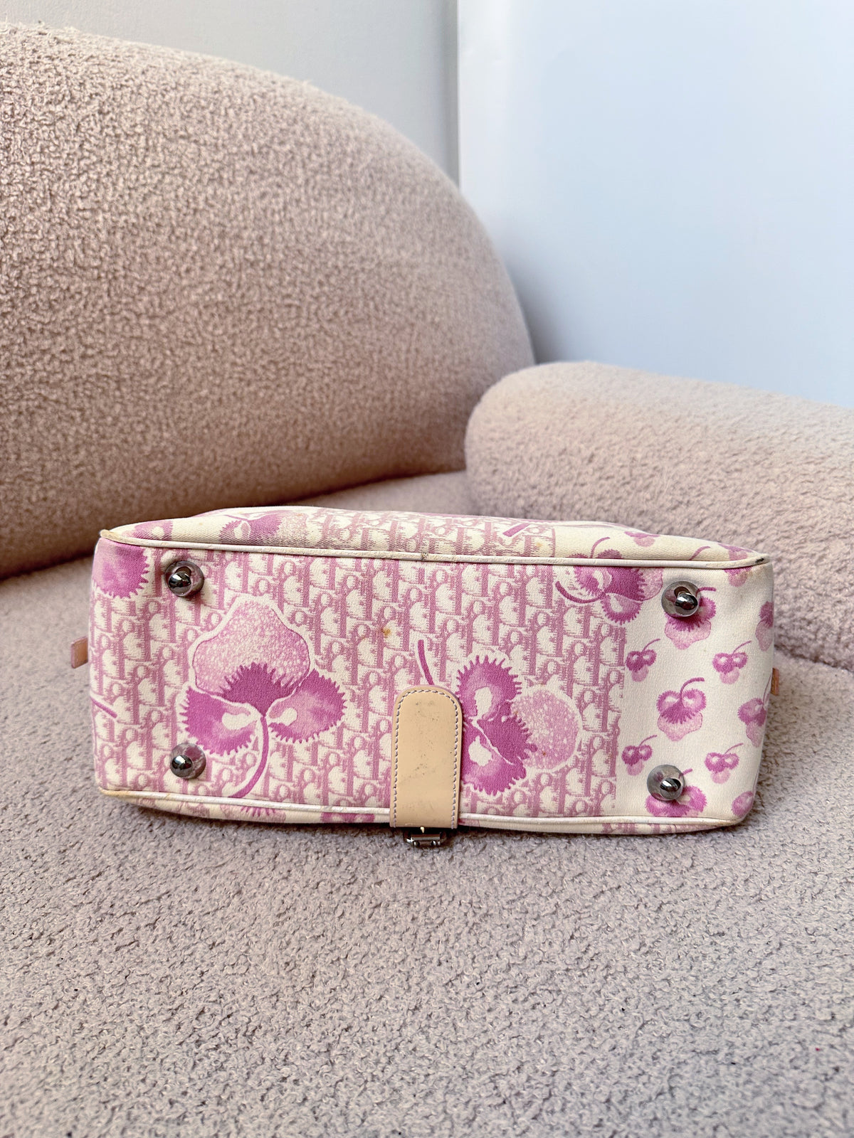 Dior Cherry Blossom Pink Trotter Shoulder Bag