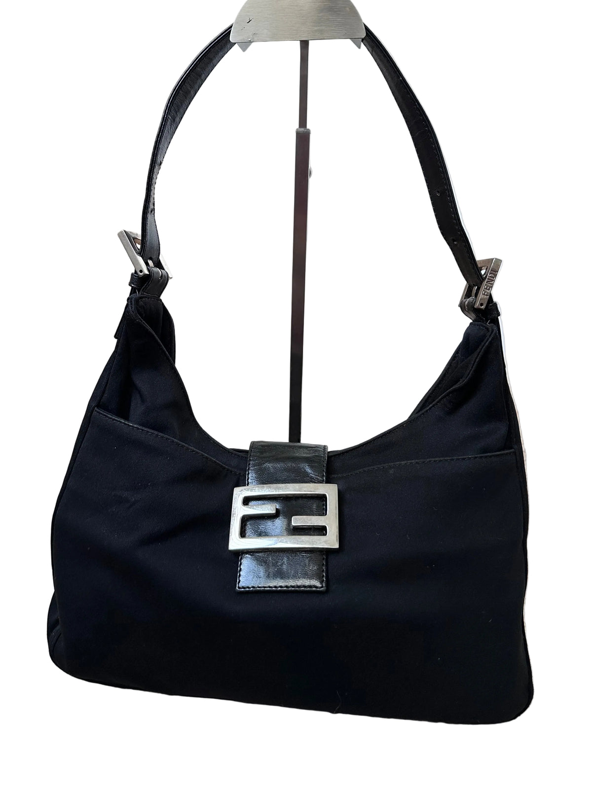Fendi FF Baguette Hobo Black