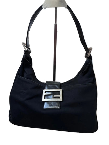 Fendi FF Baguette Hobo Black