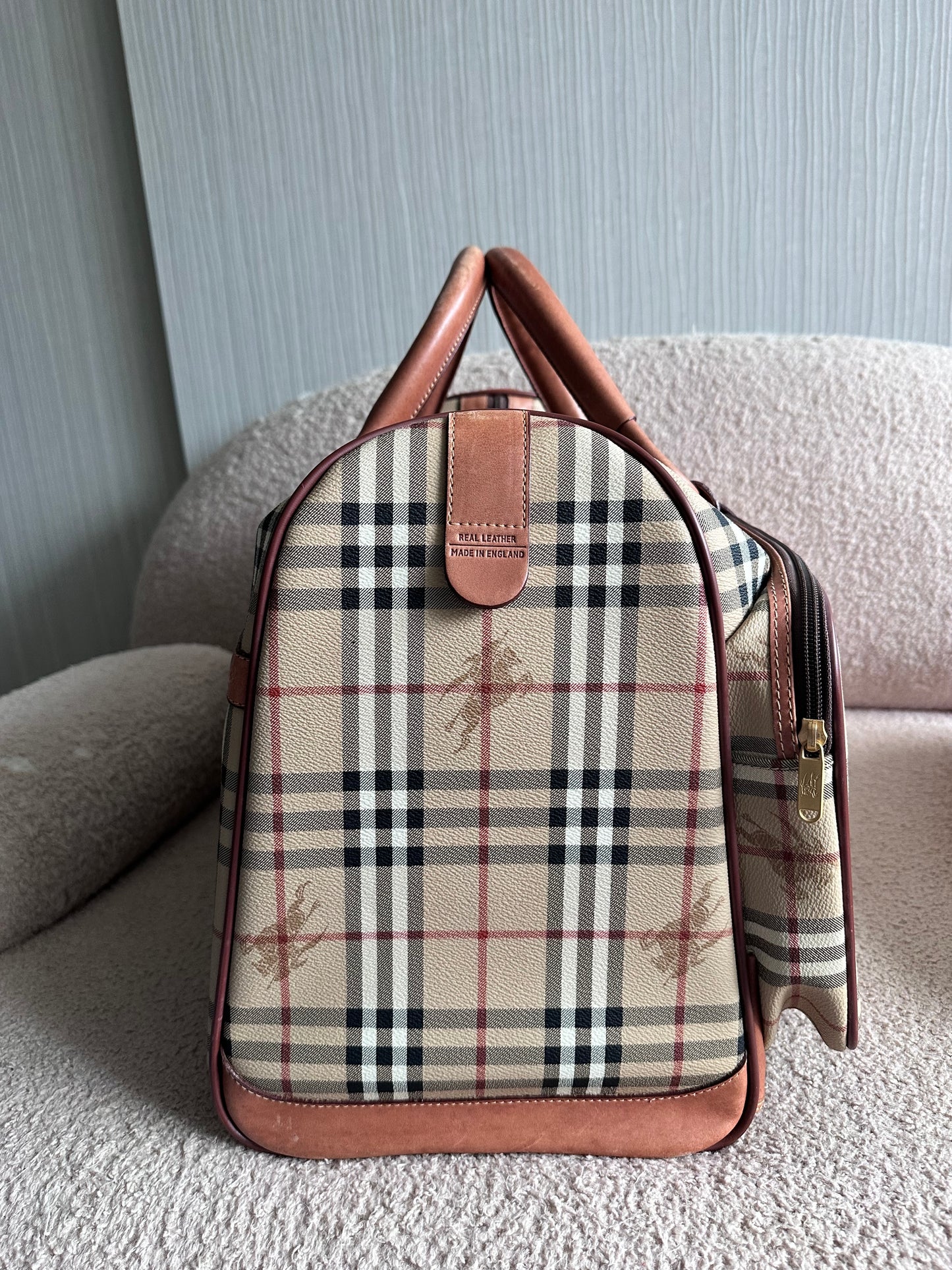Burberry XXL Carry On Luggage Carrier Duffle Bag