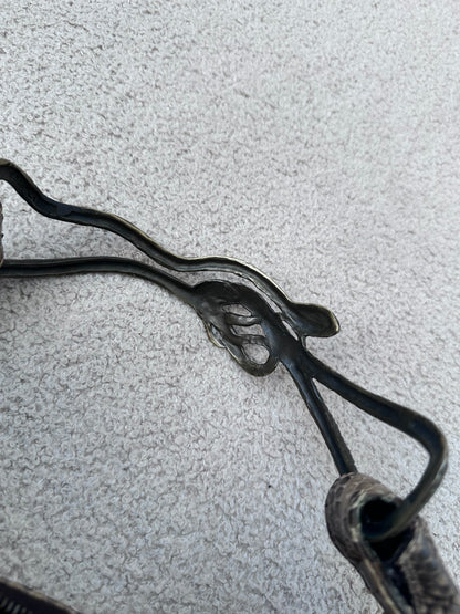 VALENTINO GARAVANI Python Serpent Hobo sculptural Serpent Handle