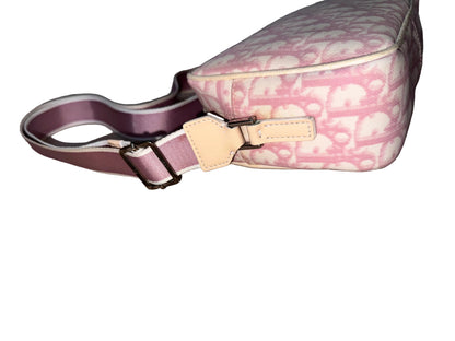 Dior 2003 Pink Trotter Oblique Diorissimo Crossbody Bag
