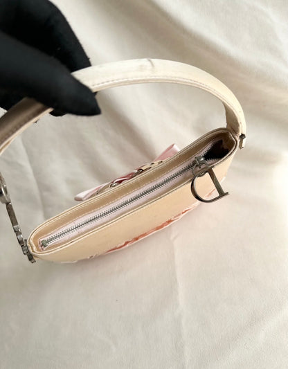Dior by John Galliano Ballet Corset Ribbon Saddle Trotter Bag