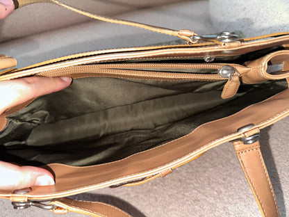 Christian Dior Green Oblique Trotter Jeans Pocket Shoulder Bag