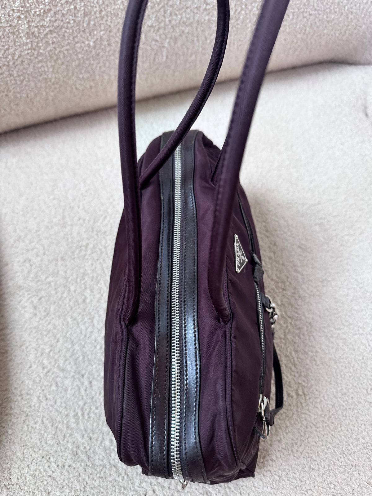 Prada Re-Nylon Cargo Multi Pocket Boston Shoulder Bag