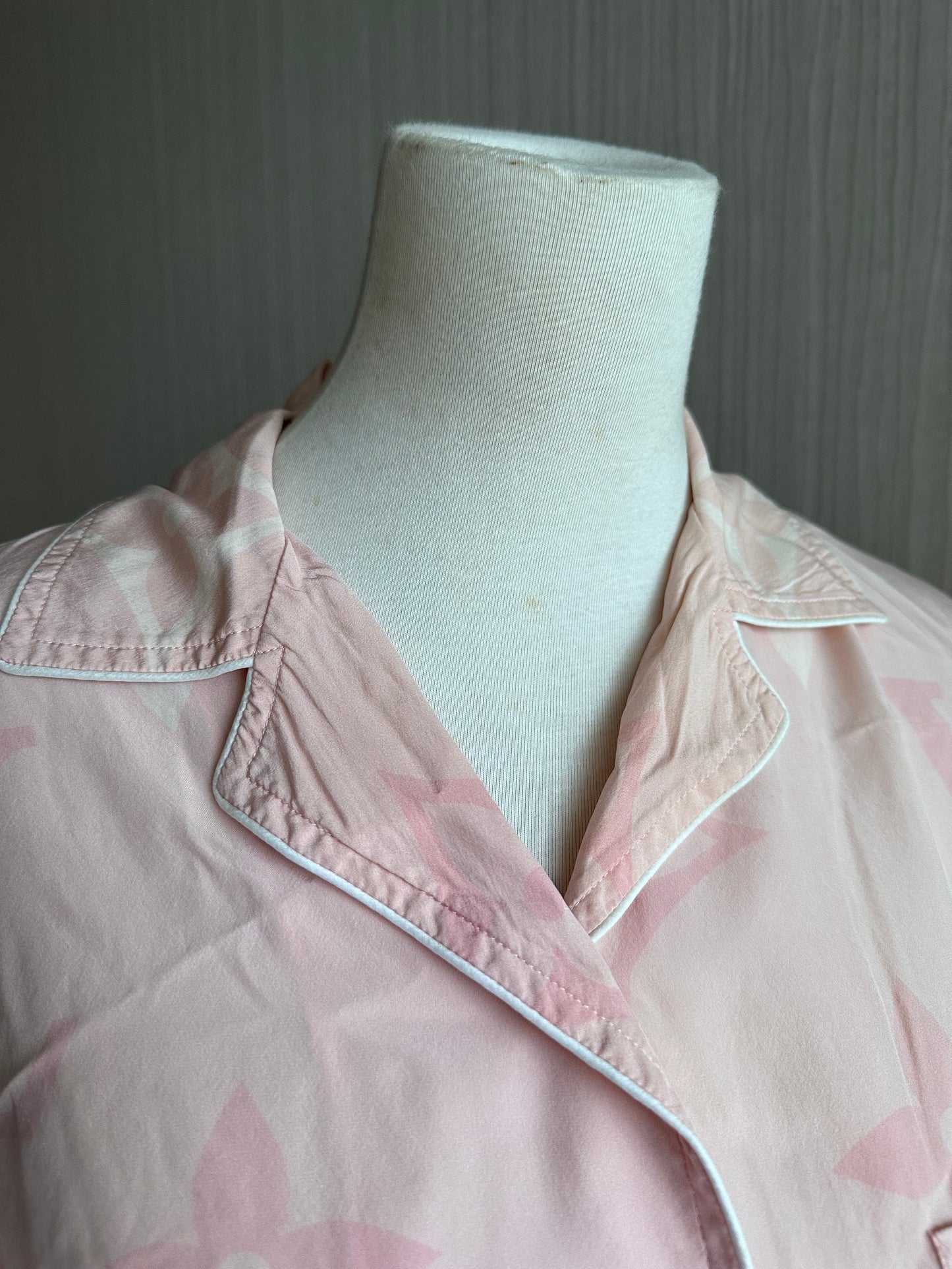 Louis Vuitton 2025 Silk Pink Ombre Pyjamas Shirt Top