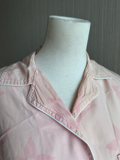 Louis Vuitton 2025 Silk Pink Ombre Pyjamas Shirt Top