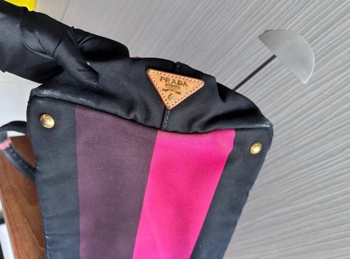 Prada Canapa Multicolour Tote Bag