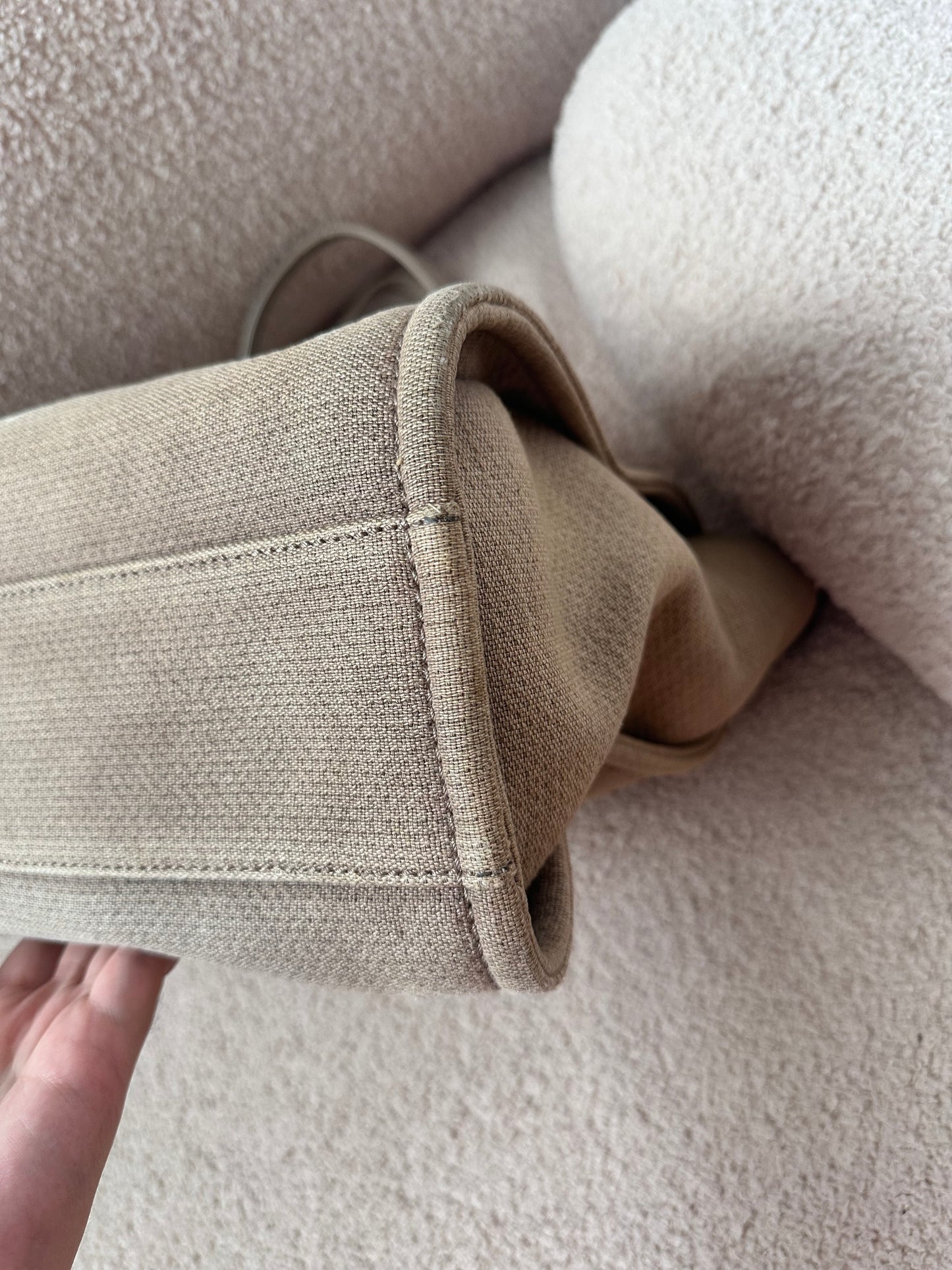 Chanel Deauville Shopping Tote Bag Beige