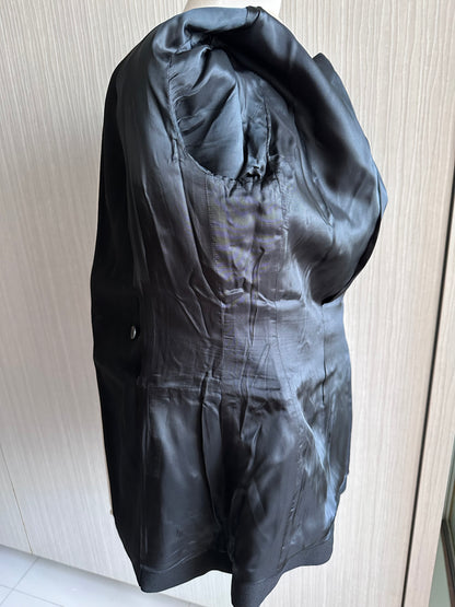 Gucci Mens Suit Blazer Black Wool Mohair Regular Fit Jacket