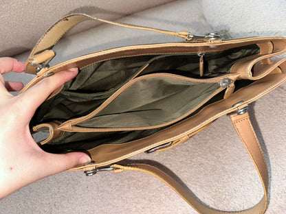 Christian Dior Green Oblique Trotter Jeans Pocket Shoulder Bag