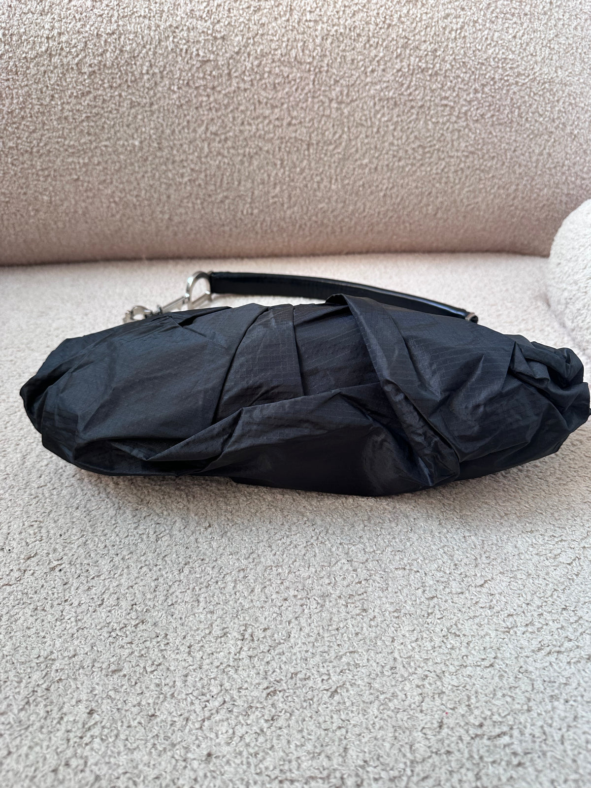 Dior Ballerina Black Corset Lace Medium Shoulder Bag