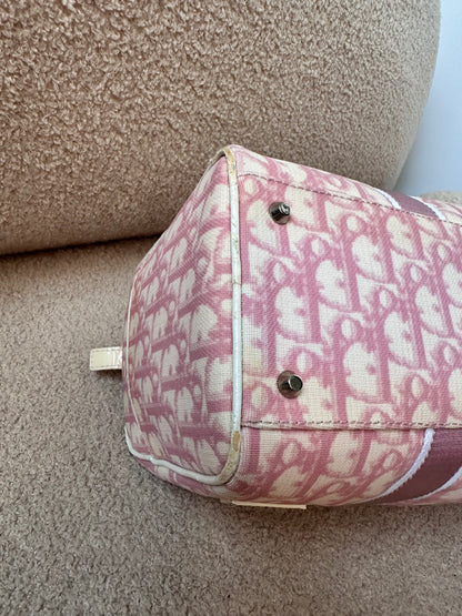 Dior John Galliano Girly Pink Trotter Boston Bag