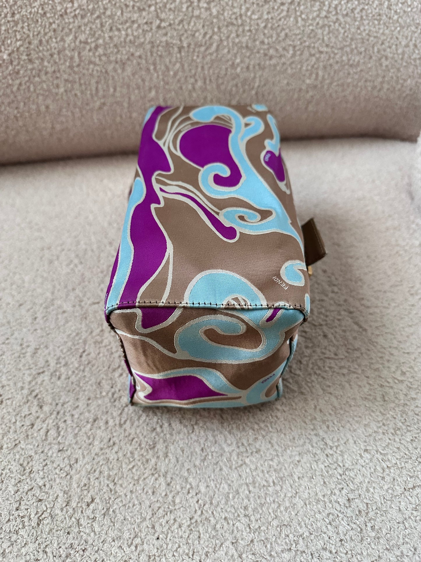 Rare Fendi 2002 Archive Swirl Bento Box Baguette Bag