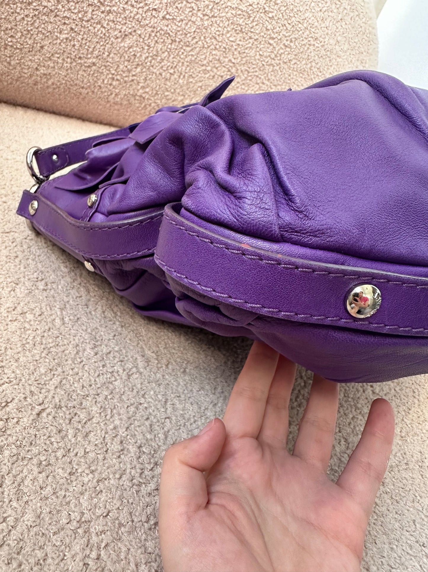 Versace c.2009–2011 Vintage Rosette Chain Leather Tote