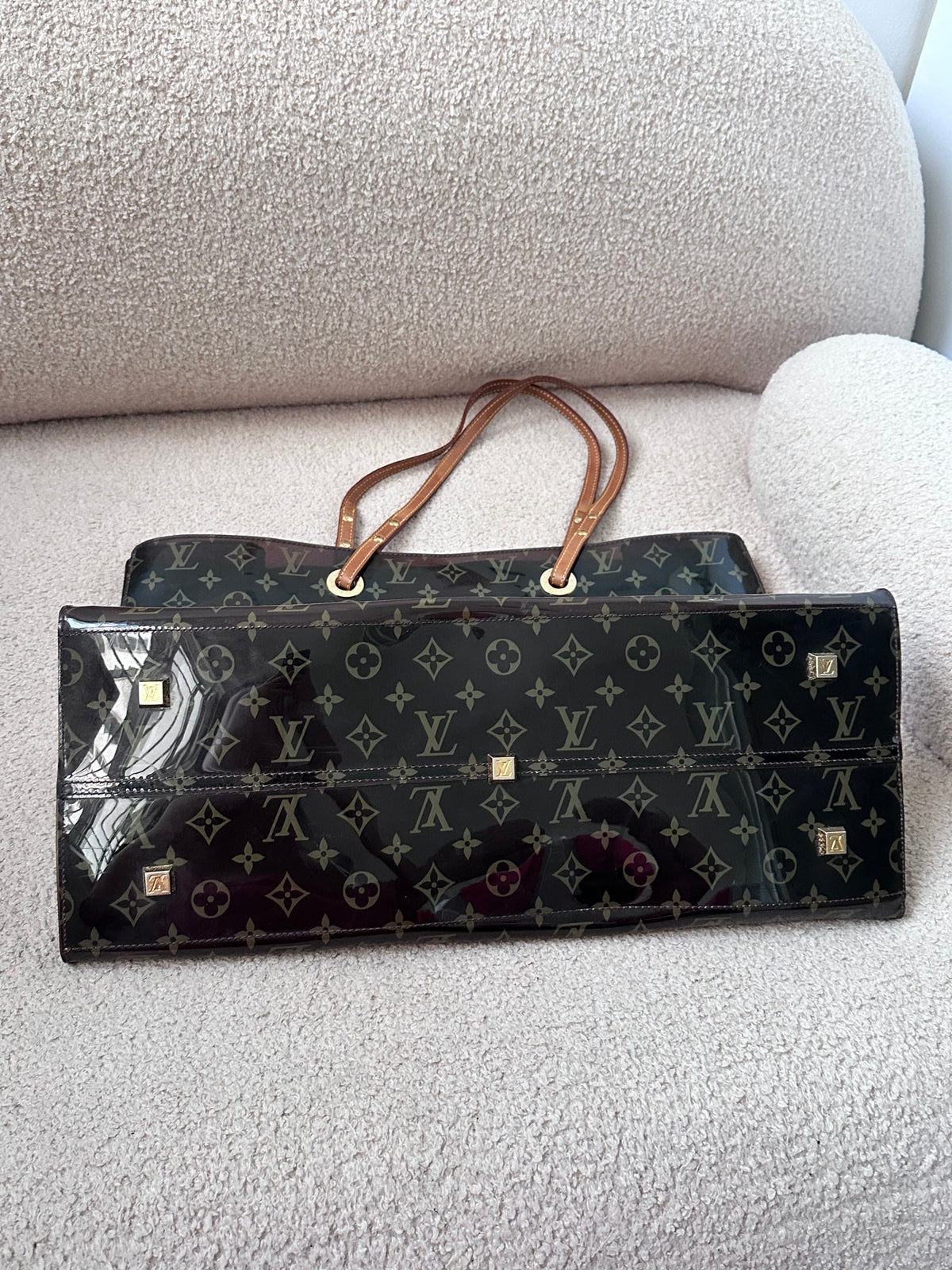 Rare Louis Vuitton PVC Monogram Large Beach Tote Bag
