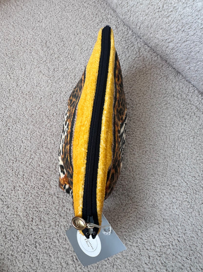 Dior Vintage Animal Print Vanity Zip Pouch