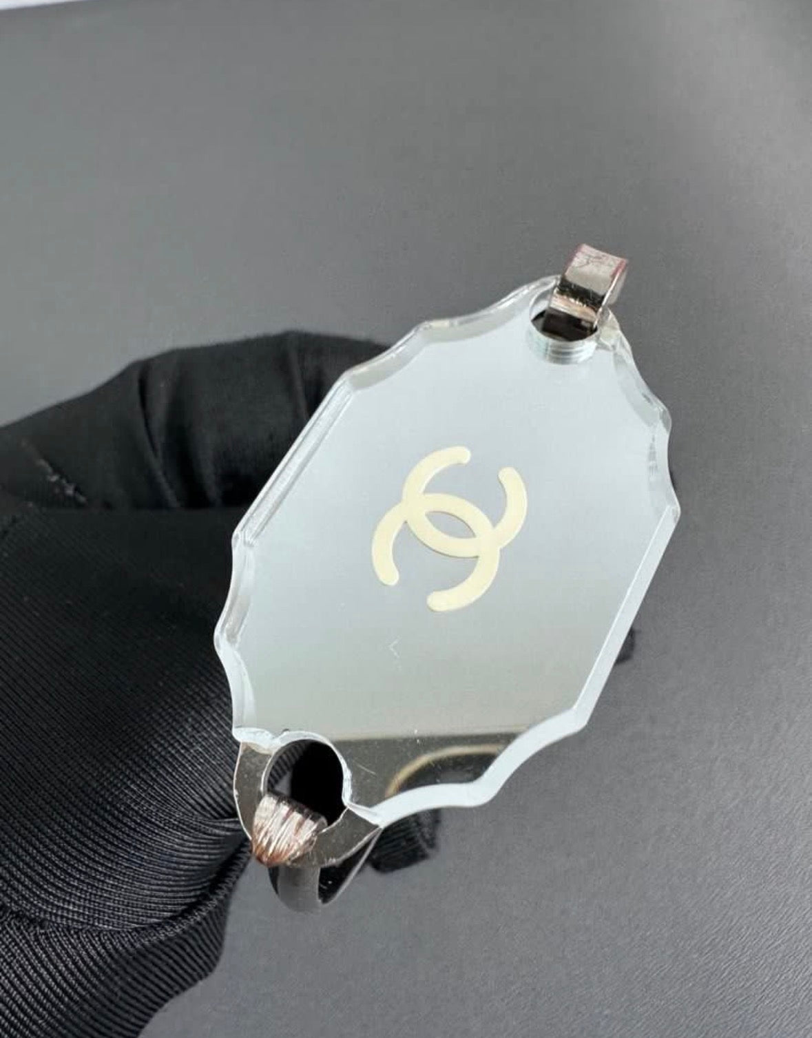 Ultra Rare Chanel 2003 Vanity Mirror Bangle Bracelet