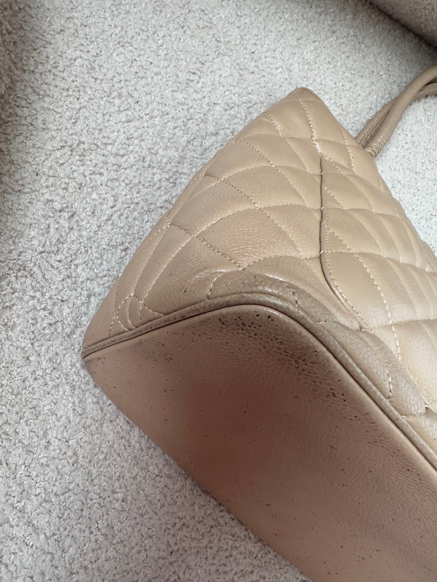 Chanel Caviar Medallion Shopping Tote Bag