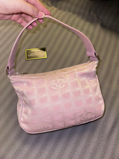 Chanel Pink Mini Travel Line Hobo Bag
