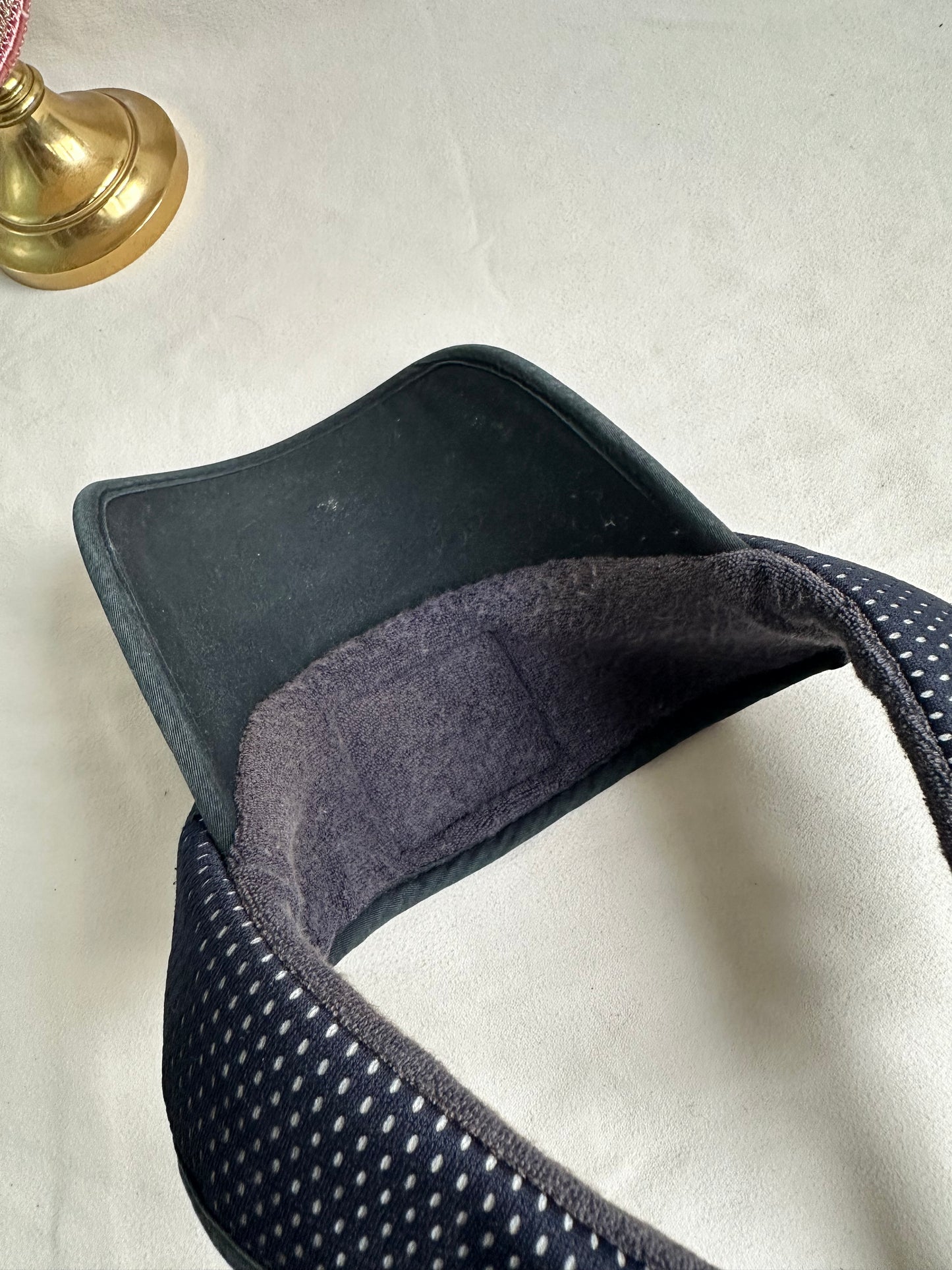 RARE Chanel Tennis CC Sports Visor Hat Cap - Navy Mesh
