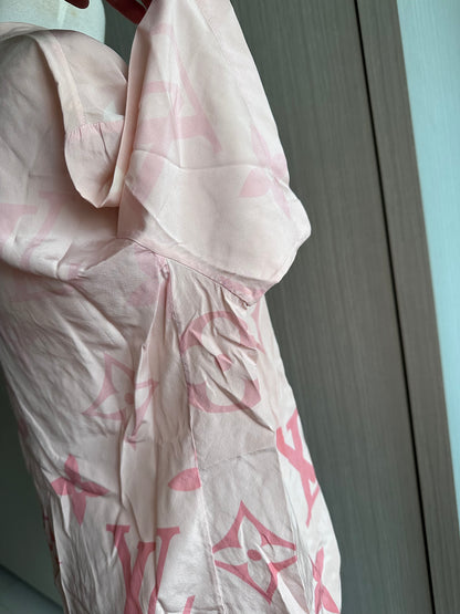 Louis Vuitton 2025 Silk Pink Ombre Pyjamas Shirt Top