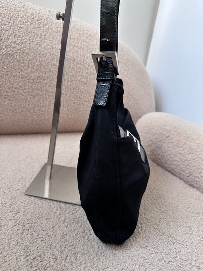Fendi FF Baguette Hobo Black