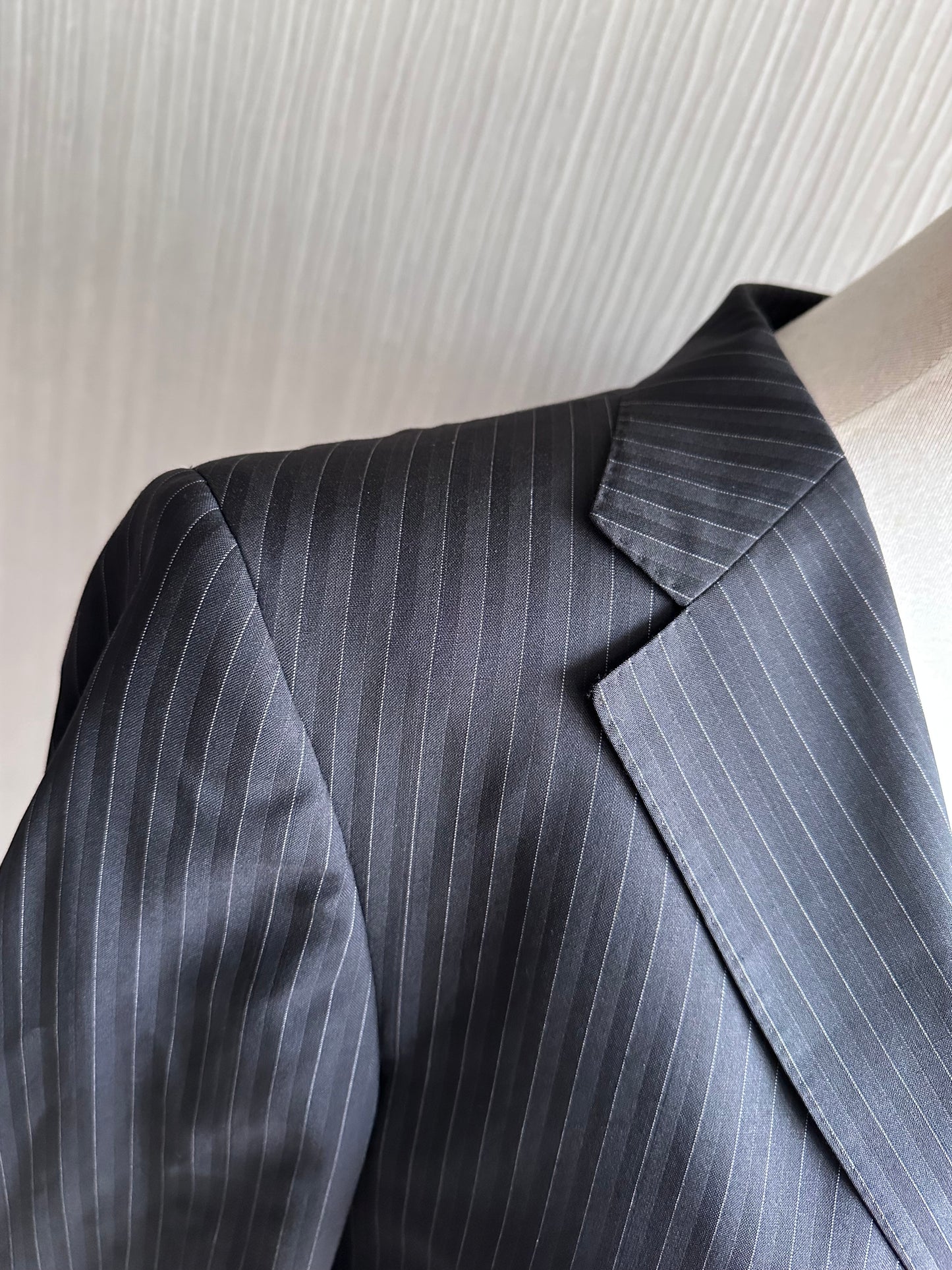Gucci Mens Suit Blazer Black Wool Mohair Regular Fit Jacket