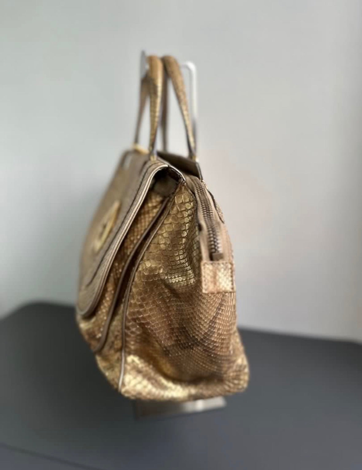 Gucci 1973 Python Exotic Top Handle Bag A/W2010
