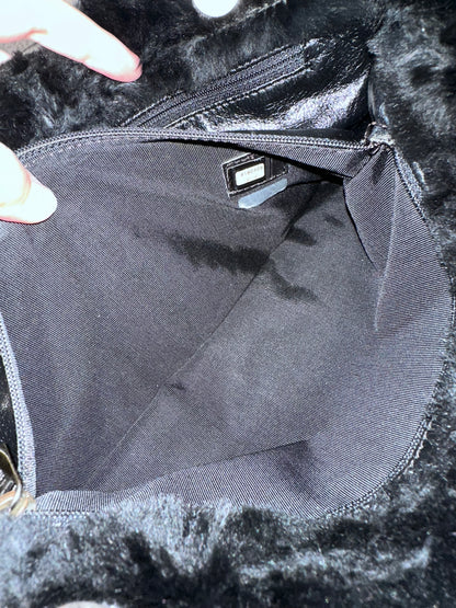 Chanel Archive 2000-2002 Rabbit Fur East West Tote